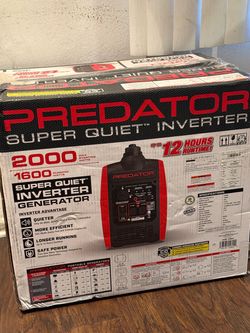 Predator 2000 generator like new