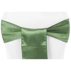 198 Willow Green Satin Chair Belt/Sash