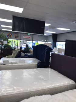 Plush mattress and box spring deals