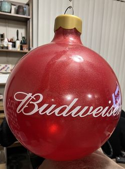 Giant Budweiser Ornament 
