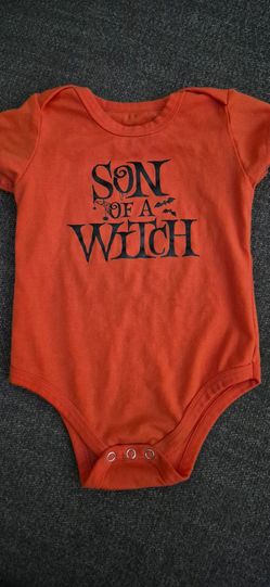 Son of a Witch Halloween Baby Onesie