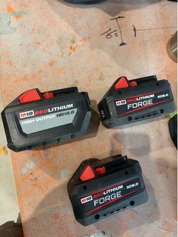 Milwaukee M18 Battery Bundle – Brand New  Selling 3 brand new, never used Milwaukee M18 batteries.