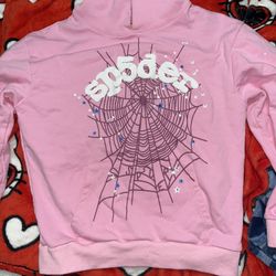 1:1 Mens large spider pink hoodie