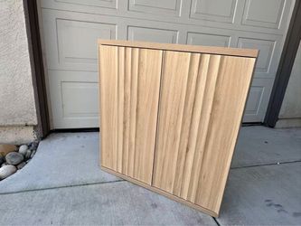 Brand new Two-Door Wood Grain Storage Cabinet