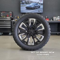 New Wheels 22x9 And Tires $1 