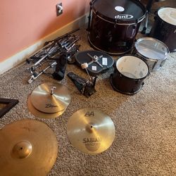 Complete PDP Drum Set w/ Sabian & Zildjian Cymbals + Throne