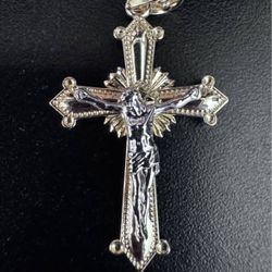 14K Crucifix Cross Pendant