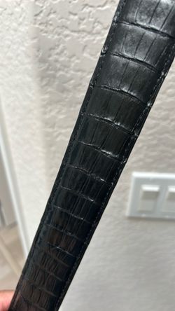 Black Caiman Alligator Belt