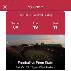 Penn State Vs Ohio State Football Tickets 