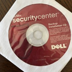 McAfee Backup Installation CD