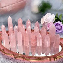 Rose Quartz Crystal Point Obelisk