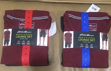 Eddie Bauer New W/tags Mens 2 Piece Lounge wear/ pajama Sets. Many Available, Size M And L