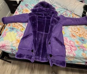 Purple Shearling coat