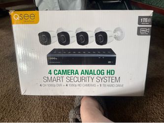 Qsee 4 camera analog HD smart security system