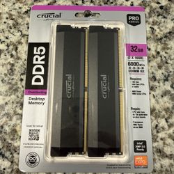 Crucial Pro OC 32GB (2 X 16GB) DDR5 6000 RAM