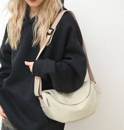 Cream Crescent Shoulder Bag