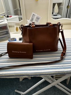 Women’s Dooney & Burke Brown Mini Barlow crossbody & wallet