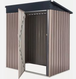 New 3' x 5' Metal Storage Shed for Garden Tools with Lockable Door - 67"x37.4"x72.5"