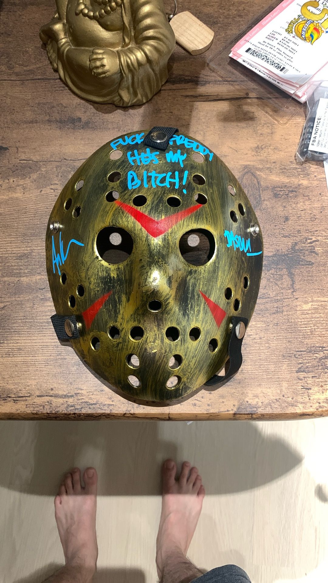 Ari Lehman Signed Friday The 13th Jason Mask (Beckett Authenticated)