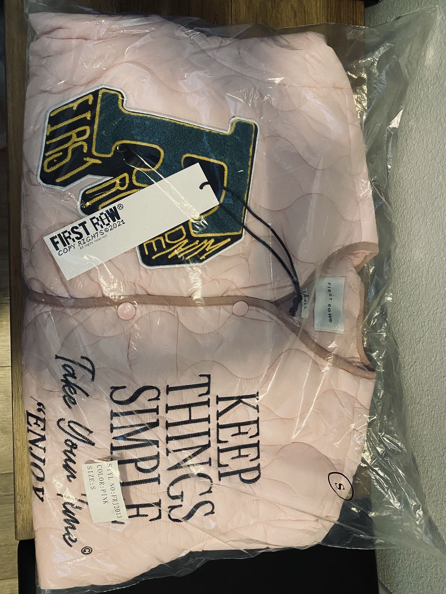 First Row Puffer Jacket Pink