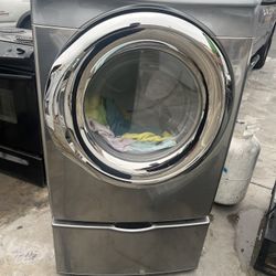 Samsung Set Washer And Dryer Front Load Stainless Steel