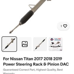 Nissan Titan Sv 2017 Rack And Pinion Power Steering Bar 