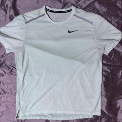 Men’s Large Nike Dri Fit Neon green T-Shirt Short Sleeve tee shirt workout runni