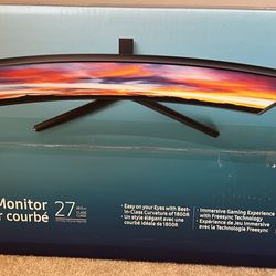 Samsung Curved 27" Monitor New 