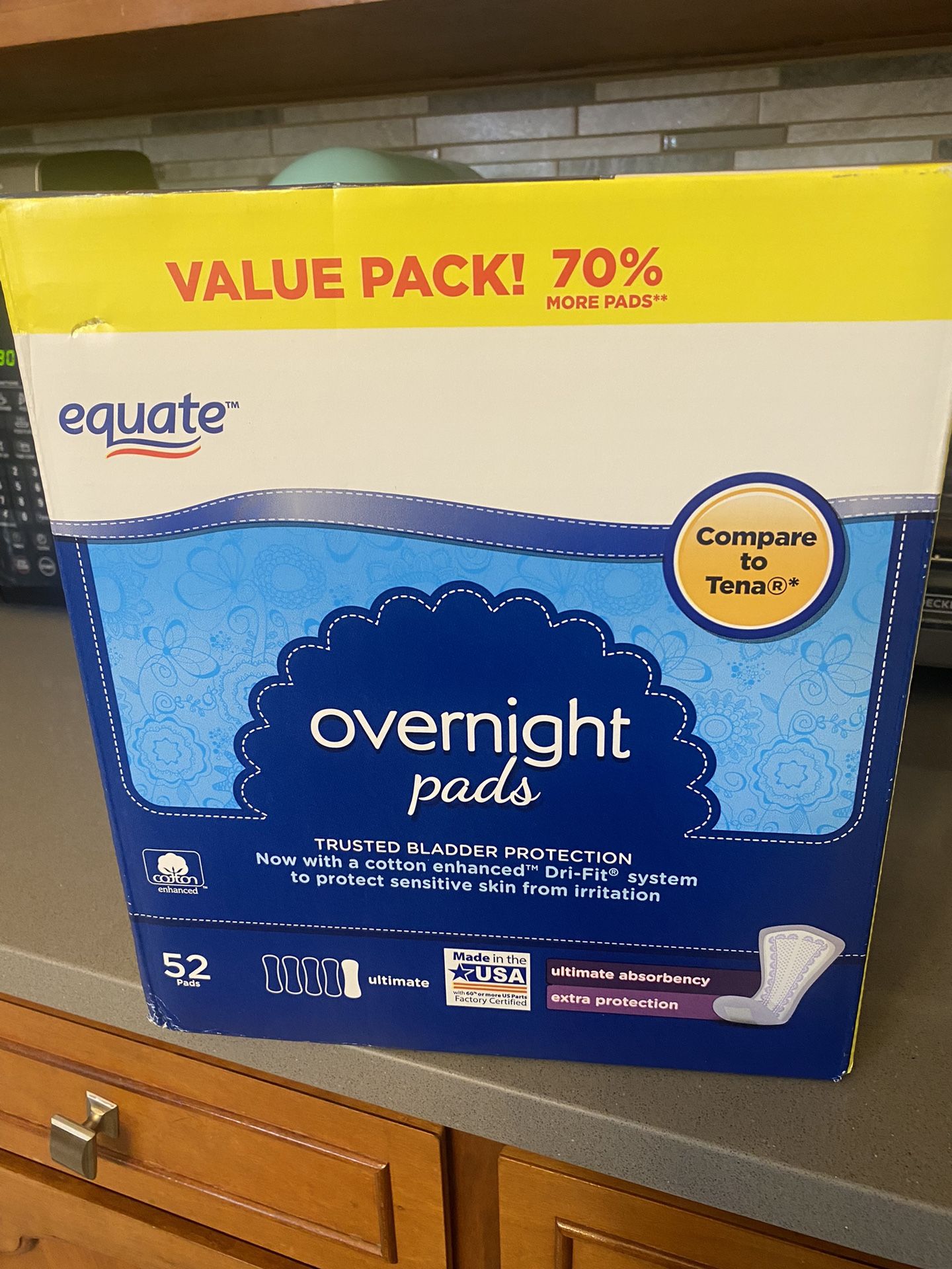 Overnight Pads 52 Count