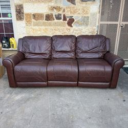 Leather Recliner Couch
