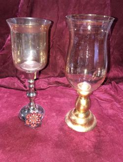 Set of (2) decorative vases
