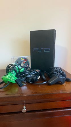 Ps2 fat complete bundle with budokai 3 2 controllers hdmi converter and 8 mb memory card
