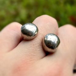 Jewelry Vintage Uno De 50 .925 Sterling Silver Dark Tone Domed Band Ring Sz 7.5