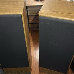 Pair of Vintage Onkyo S35 Fusion AV Floor 3 Way Speakers TESTED and sound beautifully 