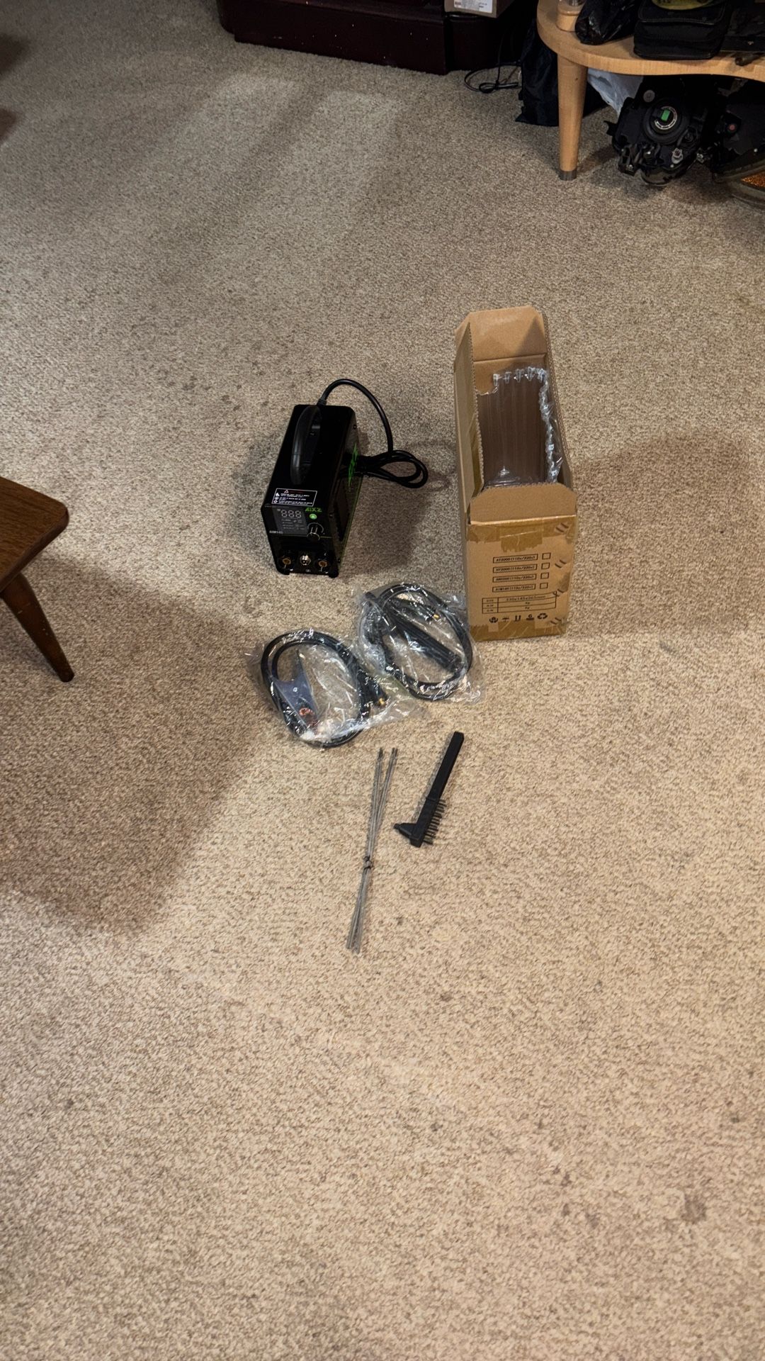 145A Soldador de varilla 110V, Máquina de soldadura MMA portátil con control de arranque en caliente, control de fuerza de arco, antiadherencia, máqui