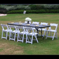 Chairs and tables r,e,n,t