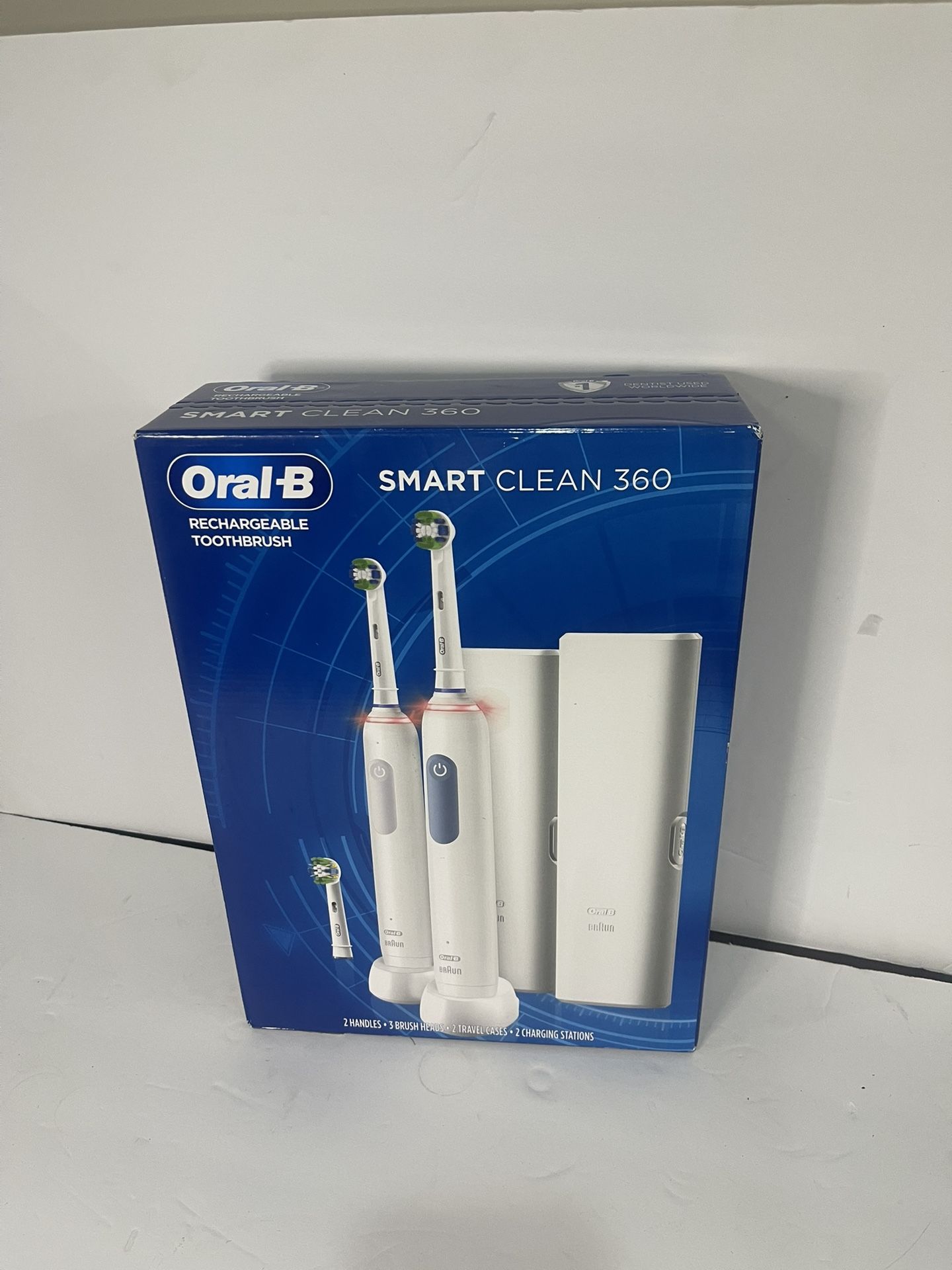 Oral-B Smart Clean 360 Rechargeable Toothbrush 2 Pack /Model (contact info removed)1