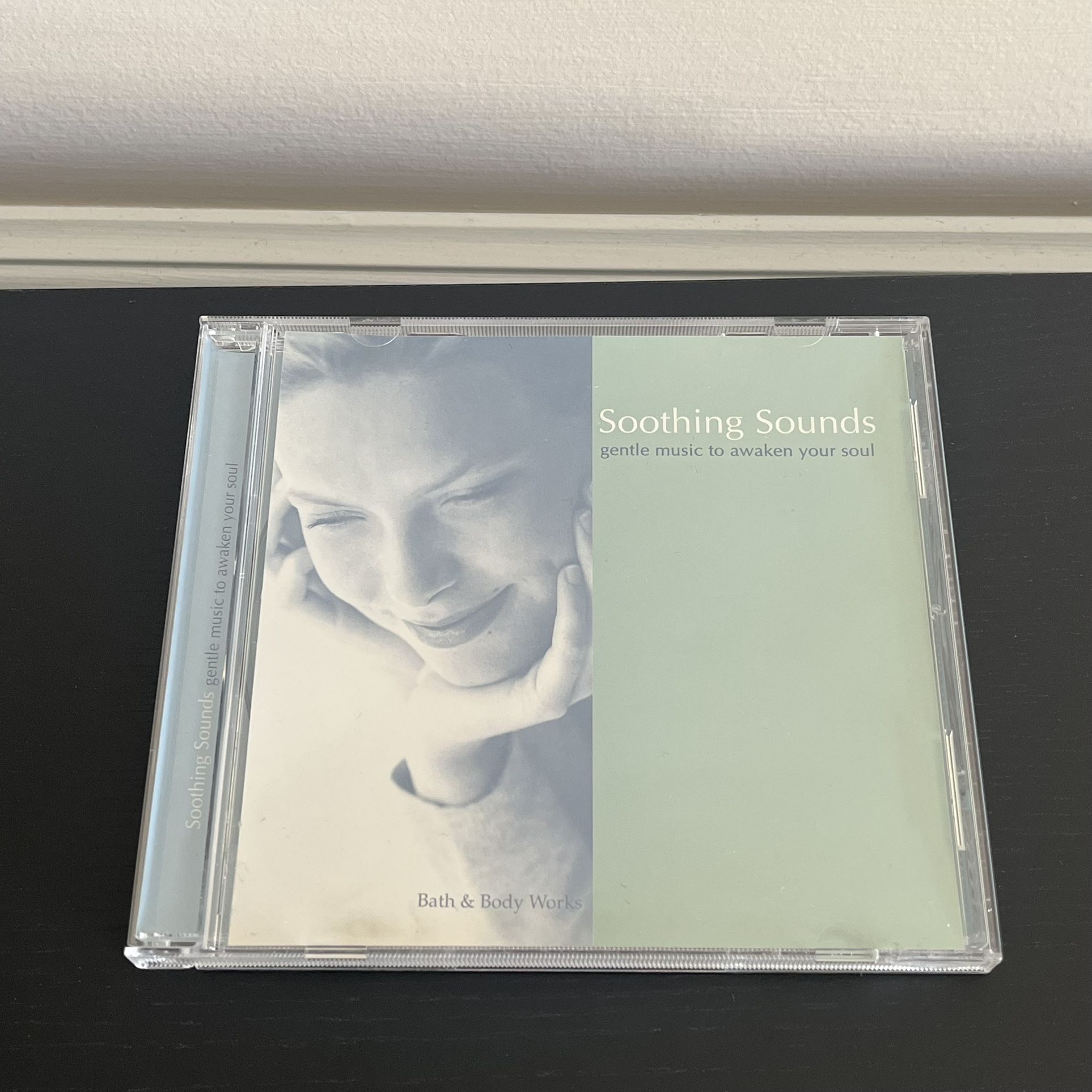 Soothing Sounds: Gentle Music To Awaken Your Soul CD from Bath & Body Works, released in 2001. This album is known for its relaxing blend of nature so