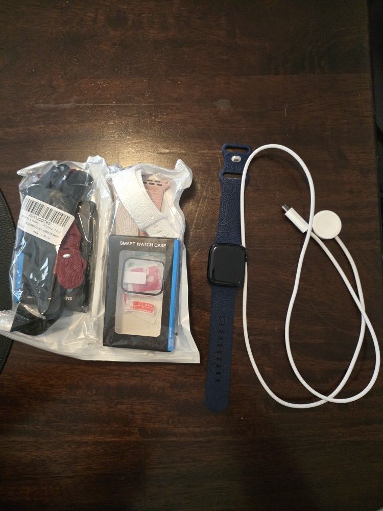 Apple Watch Series 9 w/Charging Cord And Accessories