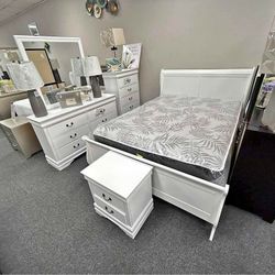 Mayville White Bedroom Set 🔥 Financing Available ⭐ New 🔥