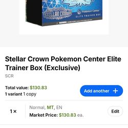 Pokemon - Stellar Crown Pokemon Center Elite Trainer Box