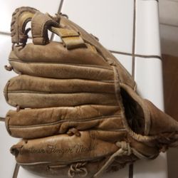 Leather Baseball Mitt $15
