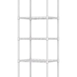 5-Wire Shelving Metal Storage Rack Adjustable Shelves New Open Box
