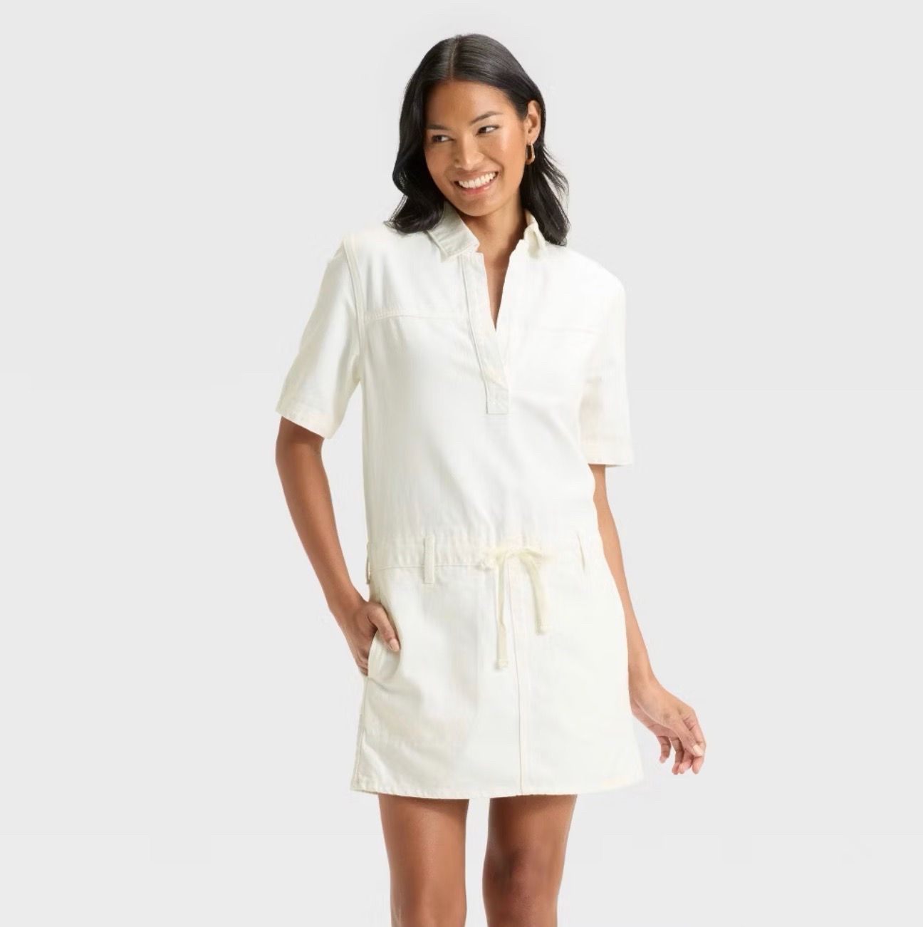 Universal Thread Short Sleeve Denim Mini Dress