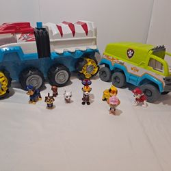 2 Paws Patrol Vehicles And 8 Figures