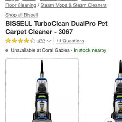 Bissell Turbo Clean Dualpro pet