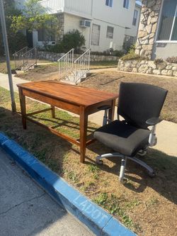 Dining table and computer chair