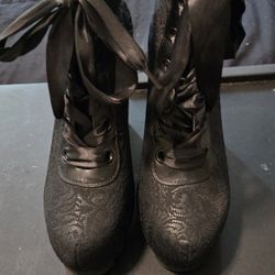 Killstar Polyester Willow Boots