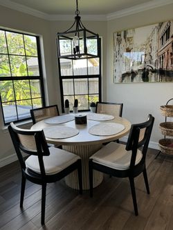 Custom Built Dining Table Solid wood Farmhouse Set Modern Rustic Bench Country Oval Round Counter Breakfast Height  Farm House 