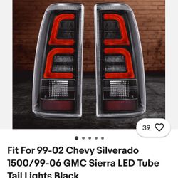 Taillights For Chevy Silverado 1999 To 2002 